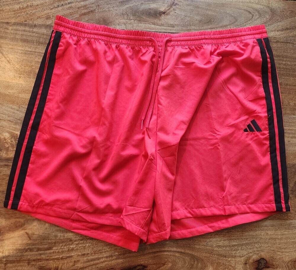 Adidas Shorts Mens 4XL Red M 3S Chelsea 7 Inseam Lined Athletic Gym